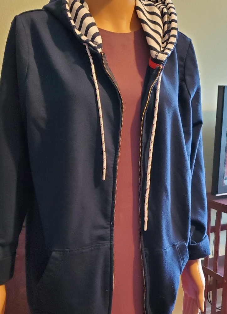 Tommy Hilfiger navy zip up hoodie size XL
